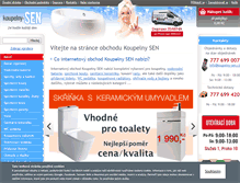 Tablet Screenshot of koupelny-sen.cz
